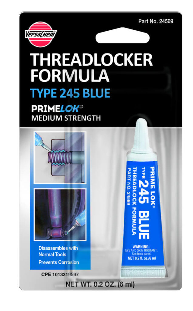 Threadlocker Formula Type 245 Blue • Versachem®
